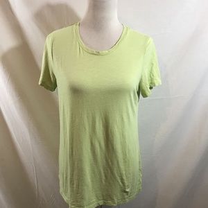 Eddie Bauer lime green short sleeve T - womens lar